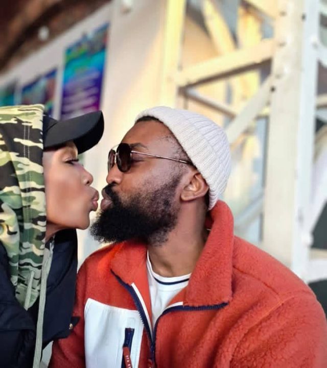 Dineo Ranaka. Dineo Ranaka latest romance. Dineo Ranaka viral romantic video. rumours about Dineo Ranaka's new Boyfriend. Dineo Ranaka's career. Mfundo Nthangeni. Dineo Ranaka kissing a her new man.