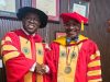 UJ Vice-Chancellor Prof. Letlhokwa George Mpedi Receives Honorary Doctorate in Liberia UJ Vice-Chancellor. Prof. Letlhokwa George Mpedi. Professor Olu Q. Menjay. President of William V.S. Tubman University. Tubman University. UJ. University of Johannesburg.