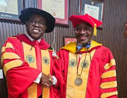 UJ Vice-Chancellor Prof. Letlhokwa George Mpedi Receives Honorary Doctorate in Liberia UJ Vice-Chancellor. Prof. Letlhokwa George Mpedi. Professor Olu Q. Menjay. President of William V.S. Tubman University. Tubman University. UJ. University of Johannesburg.
