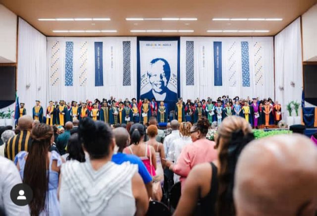 Nelson Mandela University graduation 2025. NMU Summer Graduation 563. Mayor Samkelo Janda PhD. Mbhashe Mayor doctorate. Richard Borain 81 Master's Pharmacy. Arumadri Bako MBChB PhD. NMU concurrent degrees. NMU postgraduate qualifications. NMU graduation success stories. 81-year-old Master's graduate. Samkelo Janda public administration. Arumadri Bako. NMU inspiring graduates. Richard Borain octogenarian PhD plan. NMU graduation ceremony 2025. NMU Conflict Management PhD. Janda oversight and accountability. NMU Madibaz Indoor Sport Centre. 563 qualifications NMU. Lifelong learning Nelson Mandela University