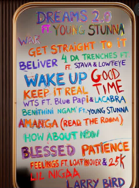 Emtee DIY 3 album release. Young Stunna Emtee collaboration. Emtee DIY 3 tracklist. Young Stunna features DIY 3. Emtee new album 2025. Young Stunna dream come true Emtee. Emtee and Young Stunna banger. DIY 3 album fan reactions. Emtee DIY 3 Number 10. Young Stunna Instagram post Emtee. Emtee The Hustla DIY 3. Young Stunna 2019 covering songs. Emtee and Stunna best duo. Amapiano star Young Stunna. Rapper Emtee DIY 3. DIY 3 early Xmas. Young Stunna and Emtee flow. Emtee album highly anticipated. DIY 3 standout collaboration. Young Stunna generational talent.