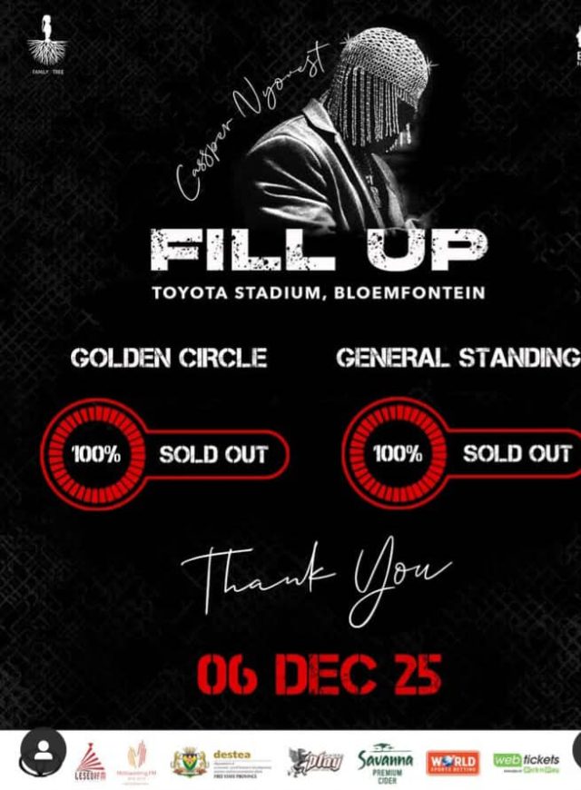 Cassper Nyovest Fills Toyota Stadium. Cassper Nyovest. Fills Toyota Stadium. 30,500 Fans. SHOULD WE DO THIS AGAIN. Cassper Nyovest Fills Toyota Stadium: 30,500 Fans Celebrate Massive Success.