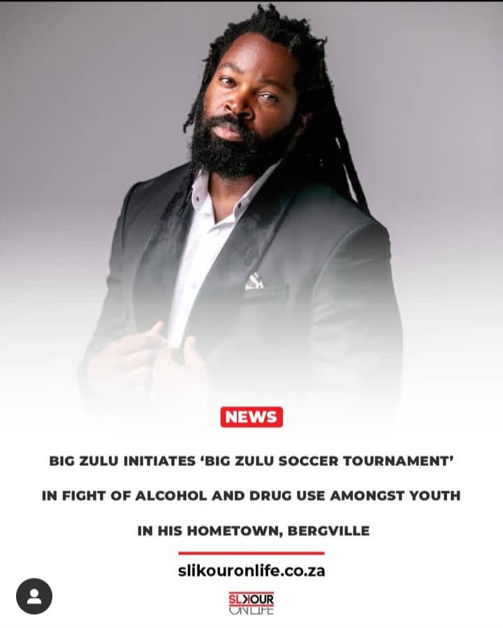 Big Zulu. Big Zulu Takes on Substance Abuse with Hometown Soccer Tournament. Big Zulu Soccer Tournament. Big Zulu Home Tournament. Big Zulu Approach Kaizer Chiefs. Big Zulu Revives Community Sports to Tackle Youth Drug Crisis. Big Zulu Community Sports. Reason Behind Big Zulu sport Tournament . When Will Big Zulu Tournament kick start. Kaizer Chiefs Football Club. Big Zulu Personal Motivation. Why Big Zulu Started a Soccer Tournament.