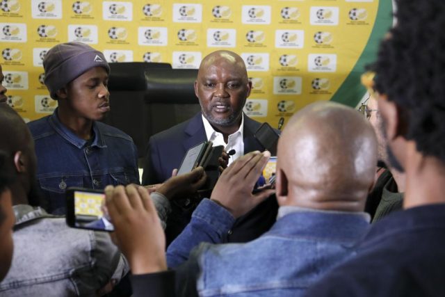Pitso Mosimane Bafana Bafana return 2026. Hugo Broos successor South Africa. Pitso Mosimane next club/country. SAFA coaching search 2026.Pitso Mosimane "good project" interview.