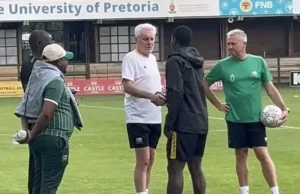 Broos Vows to ‘Punish’ Late Mbokazi, Uses Striking Racial Analogy Broos to Punish Mbokazi. Reasons for Broos punishment of Mbokazi. Why did Mbokazi Missed his Flight. Reasons why Mbokazi Came late for training. How did Mbokazi miss his flight. Will Broos Punish Mbokazi. Broos racial words. Mbekezeli Mbokazi. Orlando Pirates. Hugo Broos. Bafana Bafana Head Coach punishment to Mbokazi. Was Mbokazi in Chicago.Bafana Bafana. Mbokazi Unprofessionalism. Madala. Madala angered. Broos Slams Mbokazi. SAFA Defends Hugo Broos.SAFA Defends Hugo Broos Against Racism and Sexism Claims. SAFA. Mbekezeli Mbokazi. Basia Michaels. United Democratic Movement. SAFA’s Defence. Broos Distances Himself. Africa Cup of Nations. AFCON. Bafana Bafana's preparations for the AFCON tournament.
