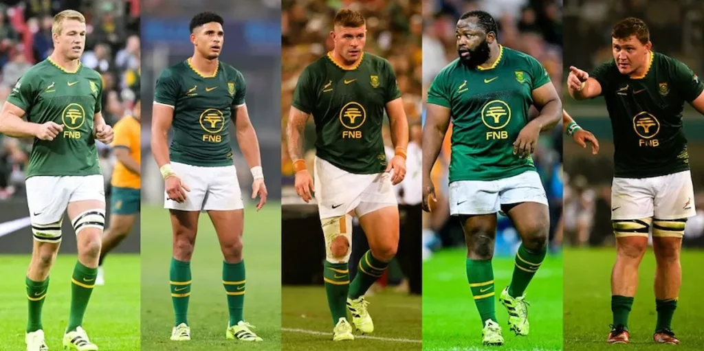 SA Rugby Awards 2025. Springbok Player of the Year Nominees. Malcolm Marx. Sacha Feinberg-Mngomezulu. Rassie Erasmus. Junior Springboks World Champions. SA Rugby announced 2025 award nominees. Malcolm Marx and Sacha Feinberg-Mngomezulu. 