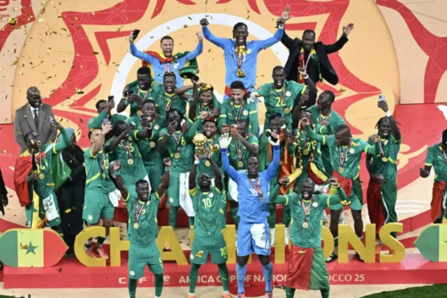 Senegal wins AFCON 2025 final. Morocco vs Senegal final chaos. Brahim Diaz penalty miss. Pape Gueye goal. AFCON 2025 controversy. Edouard Mendy save. Sadio Mane retirement. Senegal defeats Morocco. chaotic AFCON 2025 final. Pape Gueye winner. Brahim Diaz penalty miss. African football. final morocco chaos. senegal wins afcon 2025.