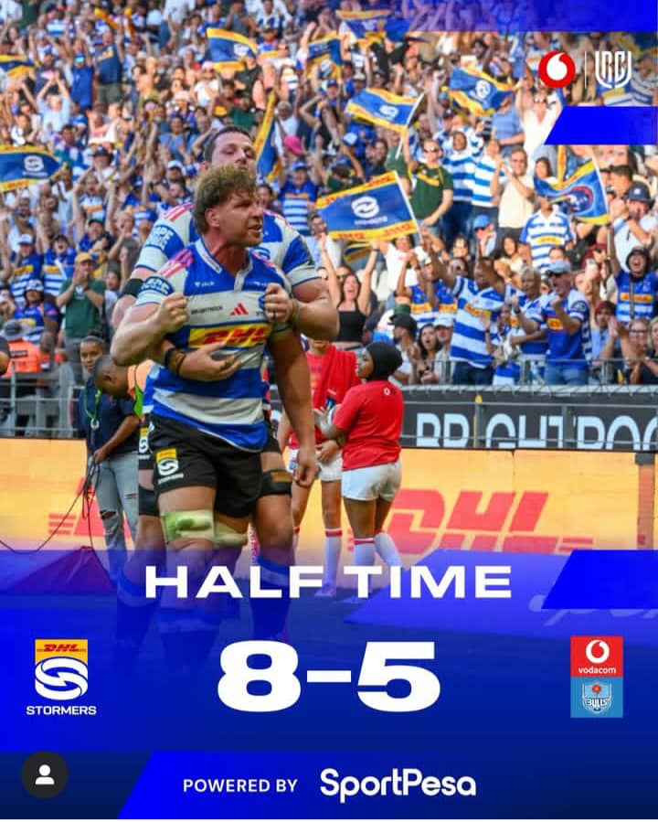 Stormers vs Bulls results 2026. Stormers beat Bulls 13-8, URC North-South derby highlights. Cape Town Stadium rugby scores. Sacha Feinberg-Mngomezulu vs Handre Pollard. John Dobson post-match. Stormers undefeated streak URC.
