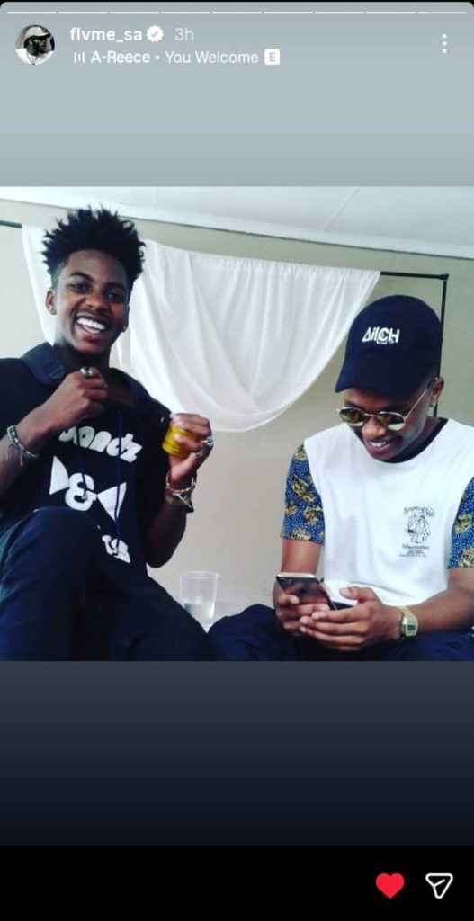 Flvme and A-Reece reunion 2026. The Wrecking Crew beef explained. TWC reunion. SA Hip Hop news. Flvme Instagram story. A-Reece and Flvme friendship. Flvme breaks the internet. a picture with A-Reece on his Instagram story. legacy of The Wrecking Crew. flvme-a-reece-reunion-instagram-story-twc-beef.