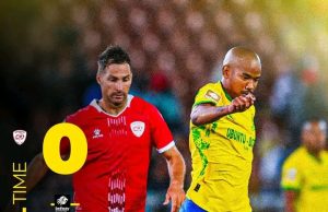Sundowns Strike Twice in Stoppage Time to Silence Sekhukhune Mamelodi Sundowns vs Sekhukhune United 2026. Betway Premiership results. Brayan León Sundowns goal. Sundowns stoppage time goals