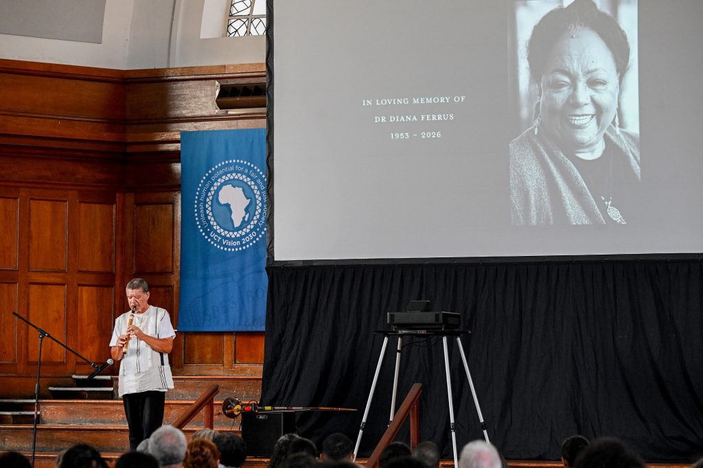 Diana Ferrus. Sarah Baartman documentary. I've Come to Take You Home poem. UCT Faculty of Humanities. Gender-based violence South Africa. Sara's Echo GBV Awareness. Decolonial African feminism. Restorative justice South Africa. memory of Diana Ferrus.Garth Erasmus delivers a musical performance dedicated to Sara and Diana.Performance art piece by Darion Adams, discusses homecoming.