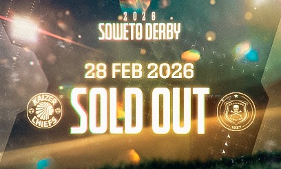 Soweto Derby tickets sold out 2026 Kaizer Chiefs vs Pirates news. Soweto Derby ticket prices. FNB Stadium Derby capacity. Kaizer Chiefs vs Orlando Pirates February 28. Soweto Derby tickets sold out 2026.