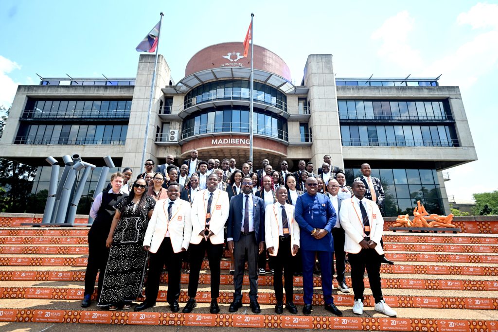 UJ SRC Inauguration 2026. Lehumo Dibakoane SRC President. Professor Letlhokwa Mpedi, UJ Student Leadership. University of Johannesburg new