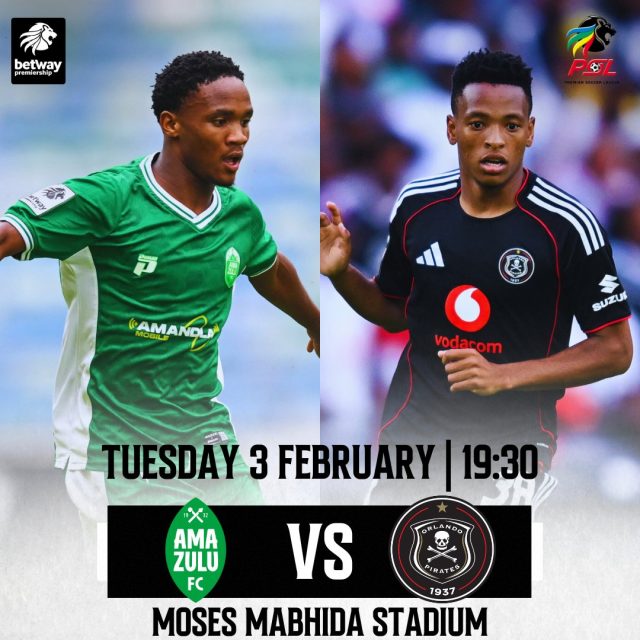 Orlando Pirates vs AmaZulu FC 2026. Betway Premiership standings. Arthur Zwane AmaZulu. Relebohile Mofokeng stats. Orlando Pirates injury news. Moses Mabhida Stadium fixtures.