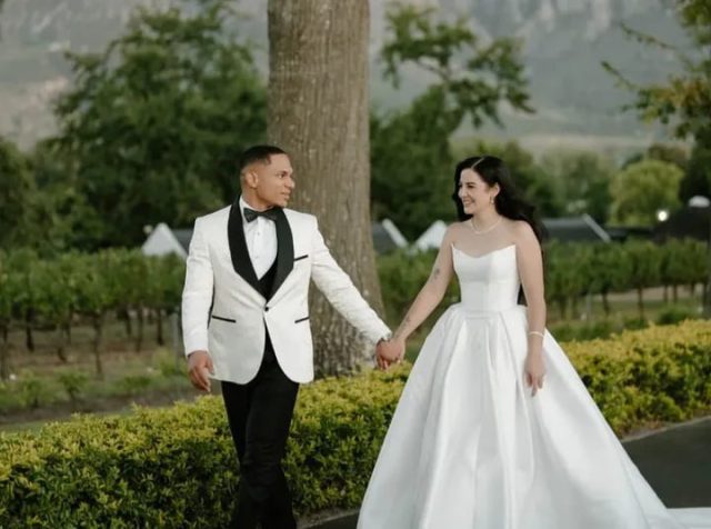 Herschel Jantjies wife Kelsey. Stormers rugby player marriage. Herschel Jantjies Instagram. SA rugby weddings. Herschel Jantjies wedding