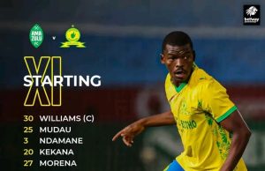 Sundowns Eye Top Spot: Cardoso Names Strong XI for AmaZulu Clash Mamelodi Sundowns Starting XI. AmaZulu vs Sundowns 2026. Betway Premiership Standings. Miguel Cardoso Sundowns Coach. Ronwen Williams Live.