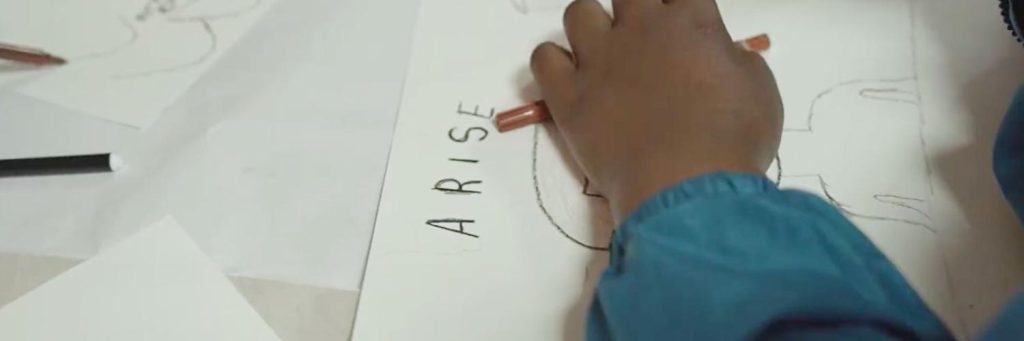 Project ARISE Stellenbosch. Prof Jonathan Jansen art project. Ikhaya Primary Kayamandi. Stellenbosch University community partnership. Art-led education South Africa.