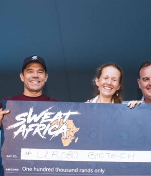 Urobo Biotech Clinches R100,000 Grand Prize at SWEAT Africa 2026 Urobo Biotech SWEAT Africa 2026. Stellenbosch University spin-outs. African biotech startups. Dominique Rocher Urobo. SWEAT Africa pitch prize.