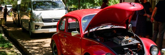 Stellenbosch University electric mobility. Roam Air solar bike. Africa solar-powered journey. Prof Thinus Booysen. electric vehicle conversion South Africa. Recharging Hope documentary SU.