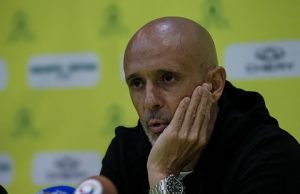 Miguel Cardoso Blasts Loftus Versfeld Surface After Champions League Clash Mamelodi Sundowns vs Esperance. CAF Champions League pitch conditions. Loftus Versfeld mud. Sundowns news 2026. Miguel Cardoso Loftus Versfeld pitch