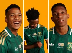Bafana Bafana Unveil Retro-Inspired Away Kit for 2026 World Cup Bafana Bafana vs Mexico 2026. Banyana Banyana new kit. South African soccer news. Bafana Bafana 2026 World Cup kit. South Africa away jersey 2026. SAFA Adidas kit launch.
