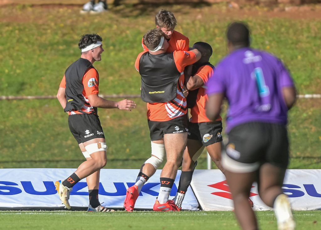 Thabang Mphafi match-winning try. Zian Cilliers Player of the Match. UJ Rugby Stadium Fortress Westdene. Varsity Cup Round 3 results. UJ vs UCT Green Mile.