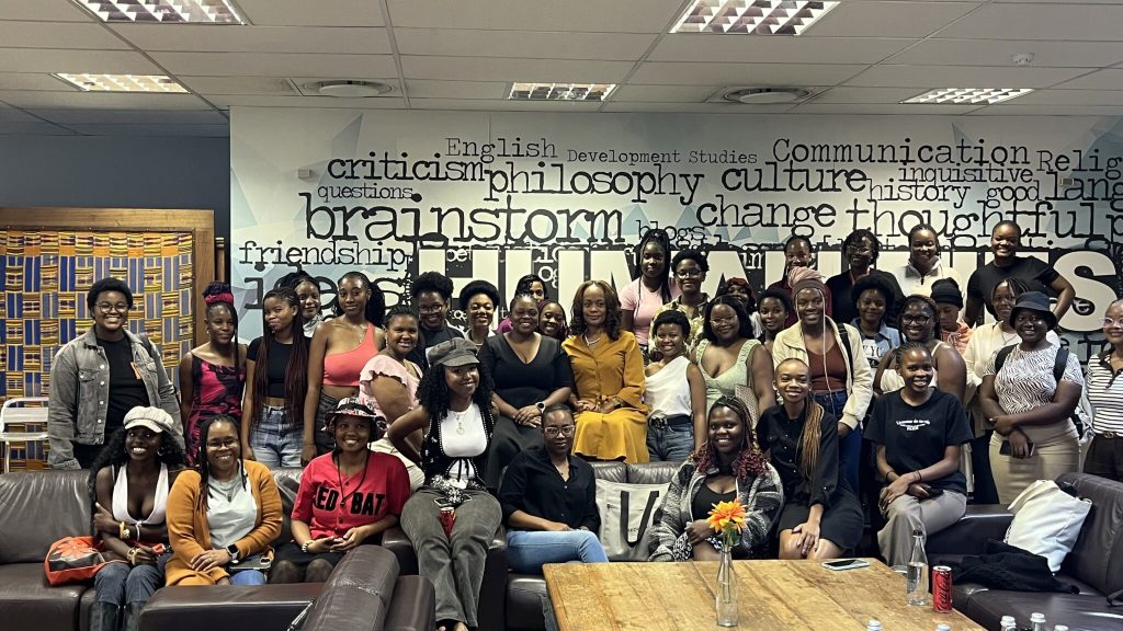 International Women's Day UJ. Female Leadership Resilience. UJ Faculty of Humanities, Dr. Kamika Lyntte Bell. Women in Higher Education South Africa.