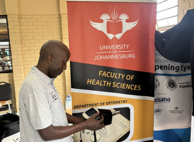 Optometry and Podiatry community service. UJ Strategic Plan 2035 societal impact. free eye tests for special needs learners. UJ Health Sciences outreach. Reatlegile Special School Itsoseng. Special Olympics South Africa UJ partnership.