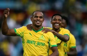 Monnapule Saleng’s Magic Second Touch Stuns Sekhukhune Mamelodi Sundowns vs Esperance. CAF Champions League pitch conditions. Loftus Versfeld mud. Sundowns news 2026. Miguel Cardoso Loftus Versfeld pitch