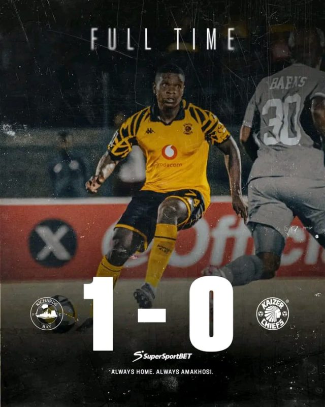 Kaizer Chiefs vs Richards Bay 2026. Betway Premiership Results Today. Richards Bay 1-0 Kaizer Chiefs. Amakhosi Latest News. Why did Kaizer Chiefs lose to Richards Bay?. Betway Premiership Log Standings after Matchday 20. S. Gumede goal vs Kaizer Chiefs highlights. Khalil Ben Youssef and Cedric Kaze post-match interview.