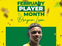 Brayan León Named Mamelodi Sundowns Player of the Month for February Brayan León Sundowns Player of the Month. Mamelodi Sundowns News February 2026. Brayan León Goals. Masandawana Latest News. PSL Player Awards.