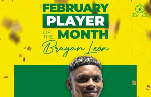 Brayan León Named Mamelodi Sundowns Player of the Month for February Brayan León Sundowns Player of the Month. Mamelodi Sundowns News February 2026. Brayan León Goals. Masandawana Latest News. PSL Player Awards.