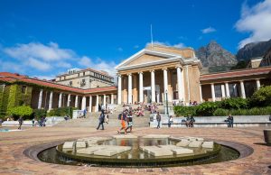 The 10 Most Beautiful University Campuses in Africa Times Higher Education Africa ranking. UCT Table Mountain. OAU architecture. UNILAG lagoon view. African campus scenery.