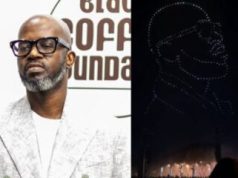 Black Coffee Makes History with Pyramid Rave in Mexico Black Coffee Mexico drones. Pyramid of the Moon concert. Afro-house global tour, Black Coffee silhouette drones. South African Grammy winner. Black Coffee Teotihuacán pyramid rave