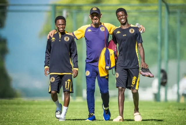 Kaizer Chiefs CAF A Diploma coaches. Rory Minnaar Jimmy Jambo Unathi Mabena. Kaizer Chiefs Youth Development Academy. Kaizer Motaung Jr coaching development. SA football coaching qualifications. Kaizer Chiefs Ladies team news.