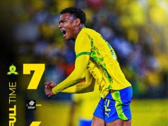 Sundowns Seven-Goal Spectacle Puts Pirates on the Ropes Mamelodi Sundowns vs Siwelele FC. Betway Premiership Standings 2025/26. Brayan León hat-trick. Orlando Pirates title race. PSL Match Results.