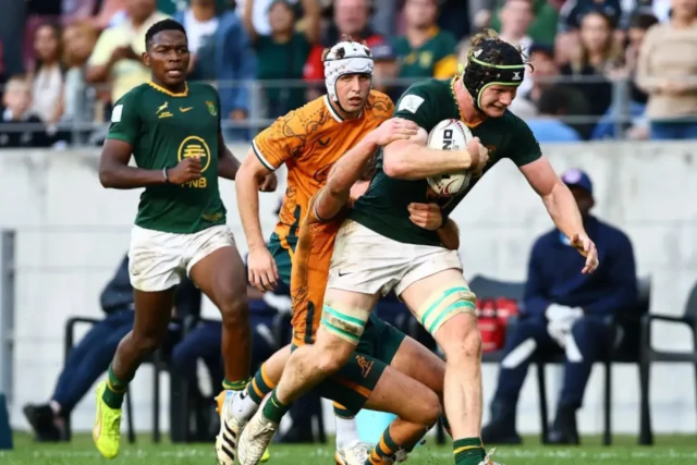 Junior Springboks Win 2026 U20 Rugby Championship. SA vs Australia Result. Junior Springboks, U20 Rugby Championship, SA vs Australia U20, Gqeberha Rugby, Kevin Foote, Yaqeen Ahmed, Junior Boks Champions.