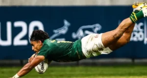 Junior Springboks Chase History Against New Zealand in Gqeberha Junior Springboks, New Zealand U20, U20 Rugby Championship, Gqeberha, Nelson Mandela Bay Stadium, Kevin Foote, Baby Blacks.