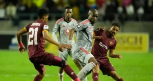 Orlando Pirates Secure CAF Champions League Qualification Orlando Pirates CAF Champions League qualification, Betway Premiership title race 2026, Evidence Makgopa goal, Patrick Maswanganyi, Orlando Pirates remaining fixtures, Sipho Chaine clean sheet.