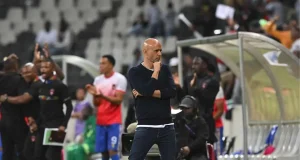 “Beaten by the Calendar” – Cardoso Slams Fixture Congestion as Pirates Near Title Miguel Cardoso Sundowns complaint, Orlando Pirates title race 2026, Betway Premiership fixtures, Sundowns vs TS Galaxy results. PSL fixture congestion, Orlando Pirates vs Durban City, South African football news, Abdeslam Ouaddou vs Miguel Cardoso.
