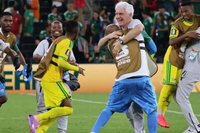South Africa vs Canada kickoff time, Thapelo Maseko goal South Korea, Relebohile Mofokeng World Cup stats, Hugo Broos last tournament, FIFA World Cup 2026 LA bracket. Confirmed: Bafana Bafana World Cup Round of 32 Opponent & Kickoff Time. Bafana Bafana World Cup Round of 32