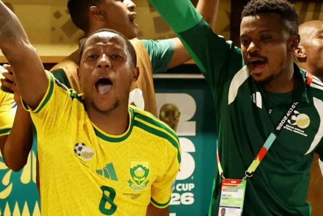 South Africa vs Canada Round of 32, Lionel Messi 6 World Cups, Thapelo Maseko goal South Korea, Hugo Broos knockout bracket, World Cup top goalscorer history. Bullish Bafana Fans Predict Quarter-Final Spot as Messi Shatters Records. Bafana Bafana World Cup quarter finals