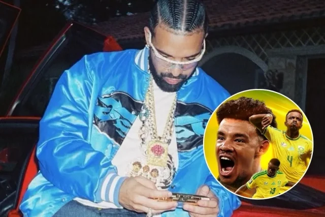 Drake curse Bafana Bafana World Cup, DJ Black Coffee Drake Instagram DM, Kaizer Chiefs and Sundowns players World Cup, R13 million football bet Stake, FIFA World Cup Round of 32 Los Angeles. Cursed? Drake Bets R13 Million on Canada to Beat Bafana Bafana. Drake Canada vs South Africa bet