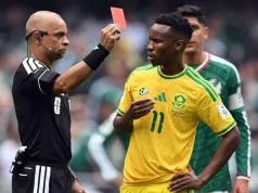 Bafana Bafana’s World Cup Nightmare Compounds with Looming R1-Million FIFA Fine Bafana Bafana FIFA fines, Themba Zwane violent conduct VAR, Siphephelo Sithole suspension, FIFA Disciplinary Code 2026, South Africa vs Czech Republic Atlanta. Bafana Bafana Face Massive FIFA Fines After World Cup Red Cards