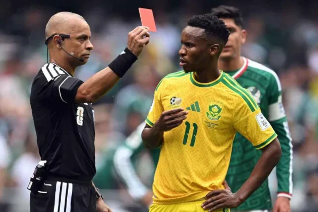 Bafana Bafana Face Massive FIFA Fines After World Cup Red Cards Bafana Bafana FIFA fines, Themba Zwane violent conduct VAR, Siphephelo Sithole suspension, FIFA Disciplinary Code 2026, South Africa vs Czech Republic Atlanta. Bafana Bafana Face Massive FIFA Fines After World Cup Red Cards