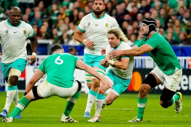 Springboks scrumhalf injury crisis 2026 Faf de Klerk Springbok recall, Embrose Papier Bulls URC player of the season, Grant Williams scrumhalf Rassie Erasmus, Springboks vs Leinster Croke Park, South African rugby transfer news, Jaden Hendrikse Cobus Reinach injury updates. Springboks scrumhalf injury crisis 2026
