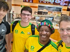 Green and Gold Invasion: South African Fans Storm Mexico Ahead of Do-or-Die World Cup Clash Hugo Broos South Africa soccer, Estadio Monterrey fan photos, FIFA World Cup 2026 Group A, Relebohile Mofokeng World Cup, South African soccer fans Mexico. World Cup 2026: Bafana Bafana Fans Paint Monterrey Green & Gold Ahead of Decider. Bafana Bafana vs South Korea World Cup