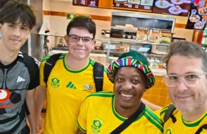 Green and Gold Invasion: South African Fans Storm Mexico Ahead of Do-or-Die World Cup Clash Hugo Broos South Africa soccer, Estadio Monterrey fan photos, FIFA World Cup 2026 Group A, Relebohile Mofokeng World Cup, South African soccer fans Mexico. World Cup 2026: Bafana Bafana Fans Paint Monterrey Green & Gold Ahead of Decider. Bafana Bafana vs South Korea World Cup