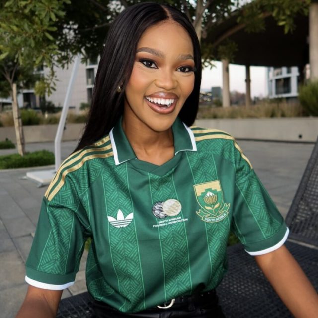 Cassper Nyovest Bafana Bafana, Miss SA public holiday video, Shauwn Mkhize World Cup post, Thapelo Maseko winning goal South Korea, South African celebs react to World Cup 2026. Star-Studded: Cassper Nyovest, MaMkhize & Miss SA Celebrate Bafana Bafana.
