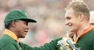 Springbok Fans Walk Down Memory Lane to Recall Where They Were When the World Cup 1995 Was Won Springboks vs All Blacks 1995, Joel Stransky drop goal, Francois Pienaar Nelson Mandela, Ellis Park rugby history, where were you 1995 World Cup. Chills: Springbok Fans Share Memories of Historic 1995 World Cup Final. 1995 Rugby World Cup final anniversary